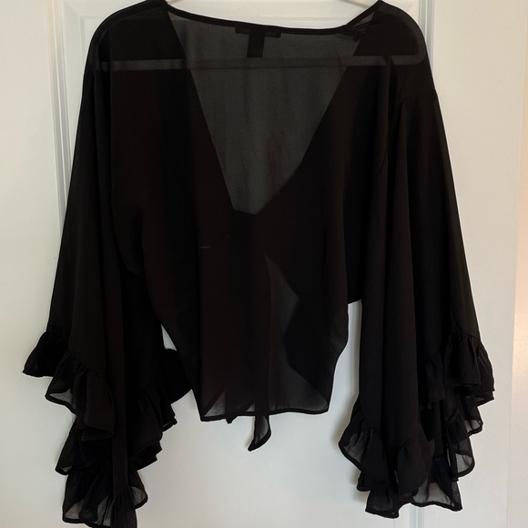 Forever 21 Wrap Blouse - Picture 4 of 5